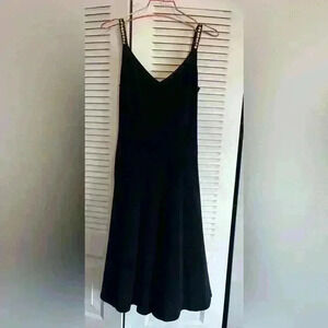 Jones New York Womens Black Beaded Spaghetti Strap Sheath Dress Small? No Size